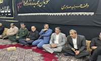 حضور مسئولین استانی و شهرستانی در مراسمات عزاداری بندرریگ