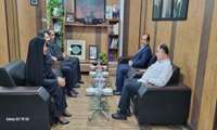 دیدار سرپرست جدید بیمارستان های امیرالمومنین ع و سوانح سوختگی فرماندار گناوه