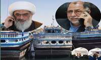 تماس تلفنی فرماندار گناوه با آیت الله صفایی بوشهری در پی نگرانی مردم  از وضعیت ته لنجی