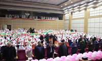 کلیپ جشن تکلیف دختران مدرسه الزهرا گناوه با حضور فرماندار