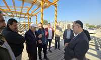 بازدید فرماندار گناوه از روند اجرایی سایبان اسکله صیادی