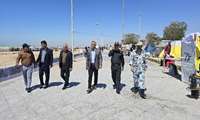 بازدید سرپرست فرمانداری گناوه از ساحل و بررسی مشکلات گردشگران نوروزی