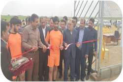افتتاح چمن مصنوعی ورزشی روستای گاوسفید بزرگ