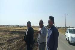 مهار آتش سوزی بین مزارع روستایی بخش مرکزی