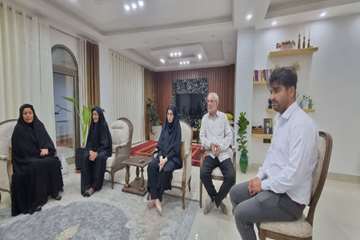 دیدار با خانواده شهید حیدری شولی